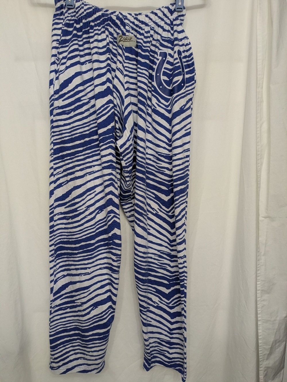Zubaz Colts Zebra Print Lounge Pants NFL Small